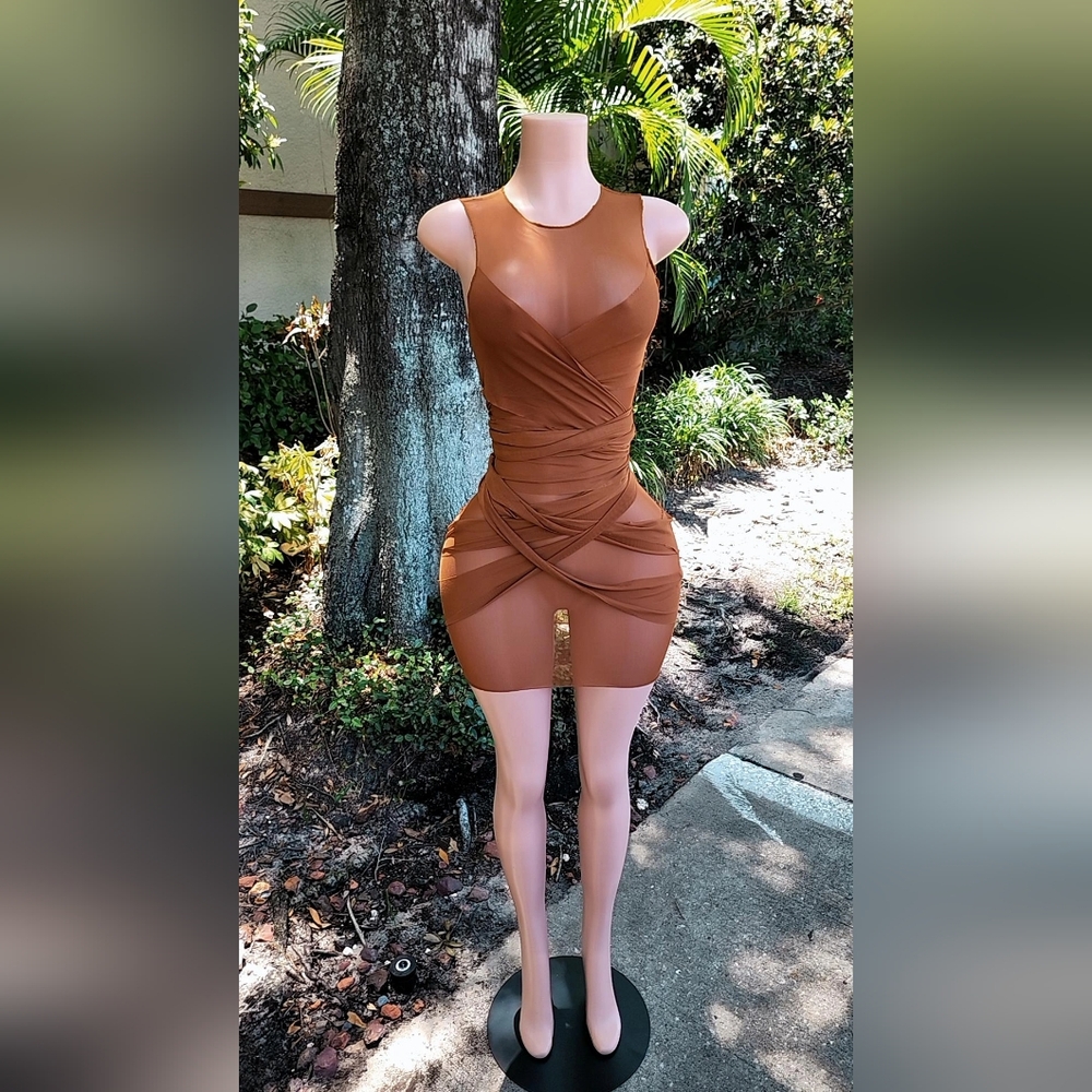 Rasheen See through Wrap Dress
